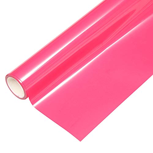 Feilian HTV Pink Heat Transfer Vinyl Rolls 12  x 6.5ft for Shirts, Easy to Weed and Iron on Cricut and Other Cutters, DIY Design for Decorations (Rose Red,Glossy)