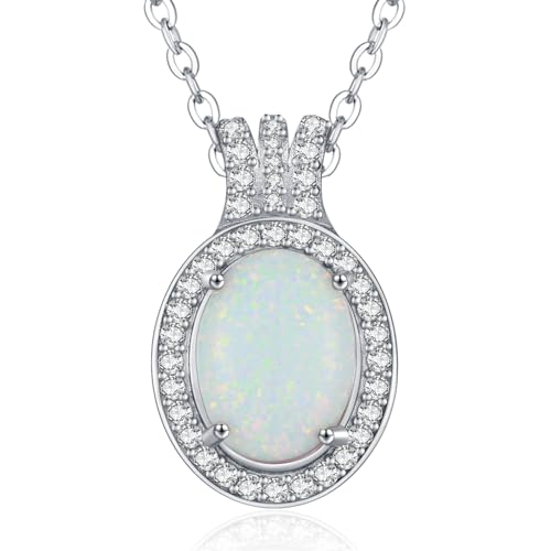 Collier opale pour femme argent 925 AENEAS, le cadeau romantique idéal