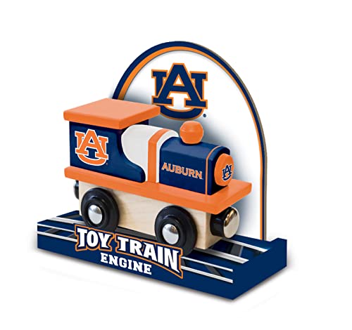 Image of MasterPieces NCAA Auburn Tigers, Real Wood Toy Train Engine, For Ages 3+