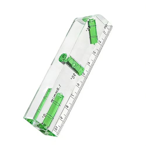 Uadme Mini Nivel de Burbuja Spirit Level 45° Pequeño Precisión con 3 Burbujas