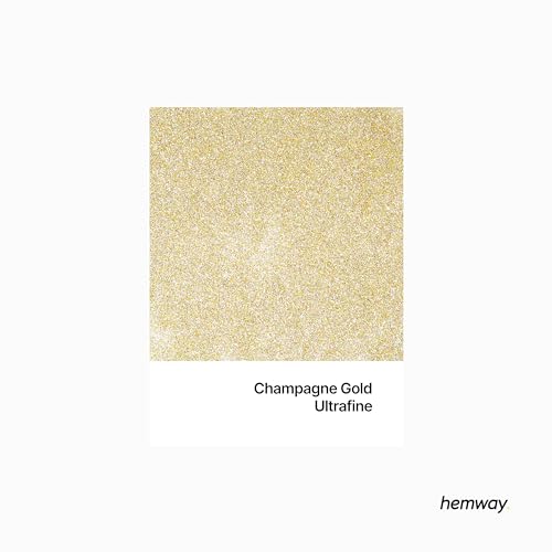 Eco Friendly Biodegradable Glitter, Champagne Gold, Ultrafine (1/128" 0.008" 0.2mm) - Image 2