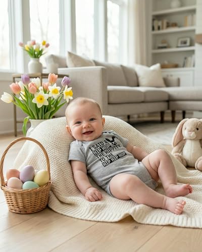 Image of Baby Boys Girls One Piece Outfit Set Short Sleeve Bodysuit