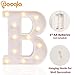 Pooqla LED Marquee Letter Lights Sign, Light Up Alphabet Letter for Home Party Wedding Decoration B