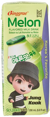 Binggrae Melon Flavored milk Drink (6.8 oz X 18)
