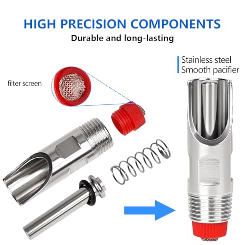 MTKZKAF Mamilo bebedouro para porcos 5 peças bebedouros automáticos para mamilos de porco com 5 peça