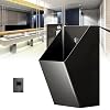Male Sanitary Ware Public Toilet Urinal, Wall-Mounted Stainless Steel Urinal, High-Efficiency Flushing Urinal for Commercial Public Toilets, Splash- Toilet for,Black