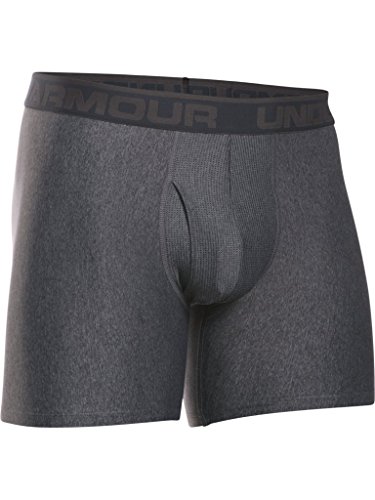Under Armour Men's Original Series 6-inch Boxerjock Boxer Briefs, Carbon Heather (090)/Charcoal, Small