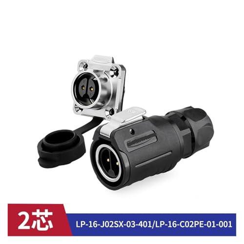 Conector de aviación LP16 impermeable para iluminación de jardines y terrazas 3
