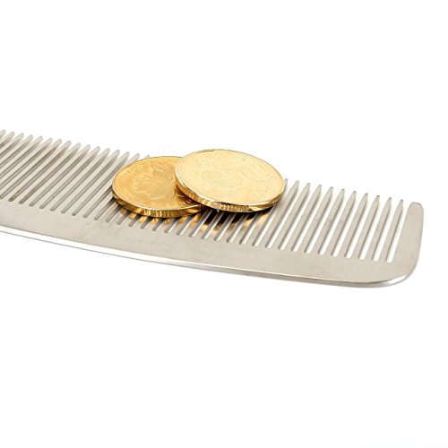 Ccbeauty Metal Professional Barber Comb Pack For Men & Women, Hairdressing Styling Salon Combs Detangler Comb With Leather Bag #TOP4