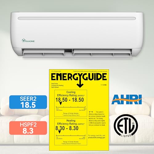 YITAHOME 24000 BTU Mini Split Air Conditioner Heat Pump System, Wifi Enabled 18.5 SEER2 208-230V Inverter Ductless AC Cool Up to 1500 Sq. Ft, Compatible with Alexa, Complete Installation Kit, White by YITAHOME - Image 8