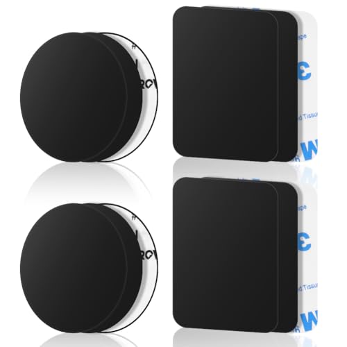 ABOHU 12 Pezzi Placche Metallo Universale Adesivo per Porta Cellulare,