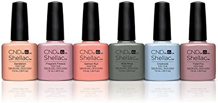 CND Shellac Kit, Flora and Fauna Collection 7.3 ml, Pack of 6