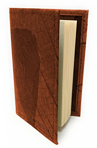 Carnet de notes A5 vierge rechargeable marron en feuilles de teck - 2