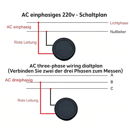 Powice Woltomierz cyfrowy DC 4-100 V, 3-częściowy zestaw – wskaźnik napięcia 12 V z wyświetlaczem LED (czerwony, niebieski, zielony po 1 sztuka) – czujnik baterii 12 V, wskaźnik baterii i woltomierz