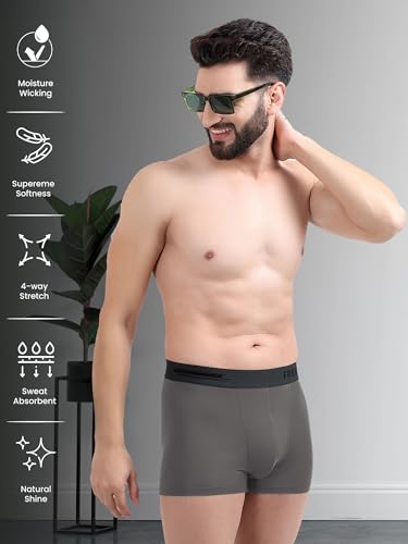 Freecultr Men's Black Airsoft Trunk Underwear 2-Pack Pack of 2 - Image 4