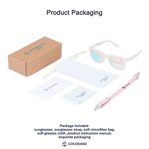image for COCOSAND Flexible Polarized Baby Sunglasses with Strap Soft Silicone N