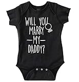 Cute Surprise Daddy Mommy Engagement Baby Romper Boys or Girls