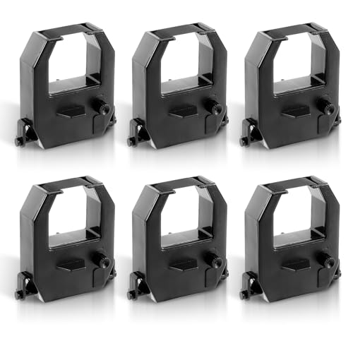 6 cintas de tinta para reloj control Amano miniatura 1