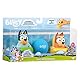 Bluey Badespielzeug: Bluey und Bingo Mit Wasserspritzfunktion und Ball - Offizieller Sammelartikel