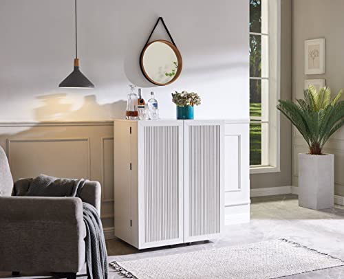 Home Source Jill Zarin Folding Wine Cabinet White Gold… #TOP26