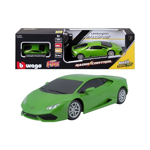 Maisto Tech, Bburago - Co-Pack Lamborghini Huracan 1:24 Rc E Diecast 1:43, Auto Radiocomandata E Collezione, Licenza Ufficiale Lamborghini, Età 5+