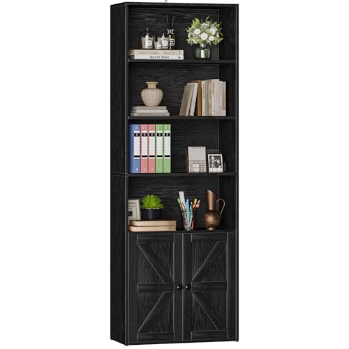 Furniwell 71' Tall Bookcase Bookshelves, 6 Tier Floor Standing Bookcases Open Frame, Modern Display Storage Organizer fo