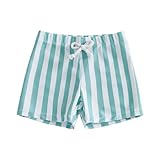 Boys Fashion Swim Trunks Kids Quick Dry Drawstring Bathing Suit Swim Shorts Surfing Board (Green-b, 12-18 Months)