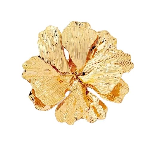 Gold Flower Brooch Pins