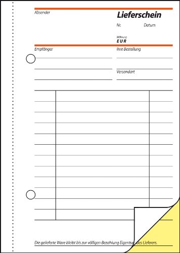 Sigel SD013 delivery notes A6, 2 x 40 sheets, self-copying, Pack of 1 - Image 2