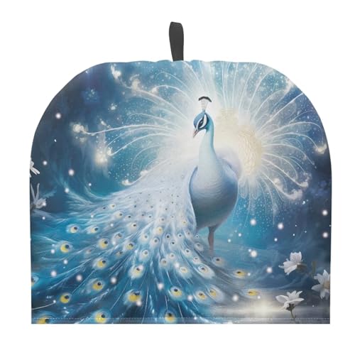 Tomeusey Peacock Tea Cozy for Teapot - Teapot Dust Cover Insulated & Keep Warm - Durable Tea Cozies Covers Fit Home Office Party,Gift for Women Men