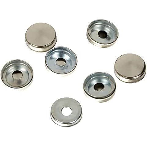 Mobila RS00870 Schraubenabdeckkappen, konisch, Messing, vernickelt, Ø 16 mm, 12 Stück, Einheit Cover