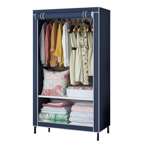 Armoire en toile portable pour ranger les vêtements pliables dans les petits espaces
