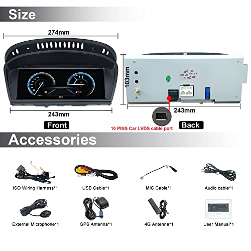 Android Autoradio per BMW Serie 3/5 E90 E60