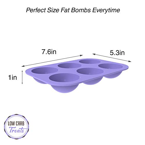 Miniatura 4 de Keto Fat Bomb Snacks - Bandeja de postre de dieta baja en carbohidratos, 4 deliciosas recetas cetogénicas incluidas, paquete de 2