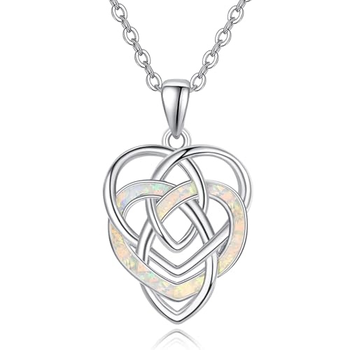 Discover the Elegance of TANGPOET Celtic Knot Pendant Neckla