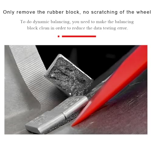 Image of DXNQ Chisel Scraper, Non-Marring High Impact Resistant Nylon Razor Scraper Remover Tool, Super Grip Wheel Weight Remover, Wheel Weight Scraper Tool for Removes Debris Adhesives Paint