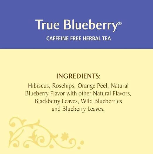 Celestial Seasonings True Blueberry Herbal Tea, 20 Count (Pack of 30)30