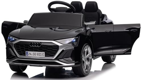 Playhouse Kinder Elektroauto Audi SQ8 RS 4x4, Ledersitz, 4 Stoßdämpfer, Eva Räder, 12V 7ah, Bluetooth, Fernbedienung, Kinderauto Kinderfahrzeug (Schwarz) Playhouse Kinder Elektroauto Audi SQ8 RS 4x4, Ledersitz, 4 Stoßdämpfer, Eva Räder, 12V 7ah, Bluetooth, Fernbedienung, Kinderauto Kinderfahrzeug (Schwarz)