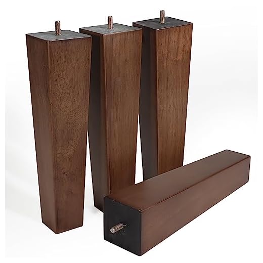 Mid-Century Oak Wood Furniture Legs