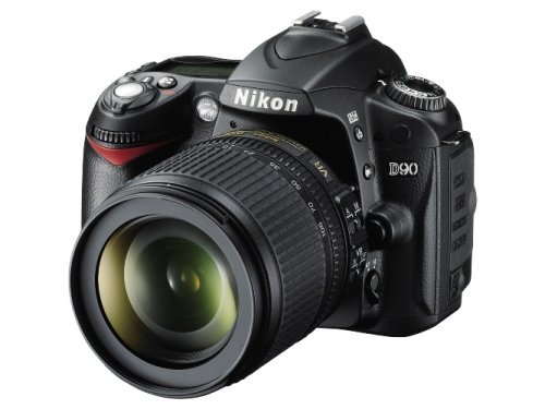 Nikon D90 Digital SLR Camera with 18-105mm VR Lens Kit (12.3MP) 3 inch LCD (Renewed)