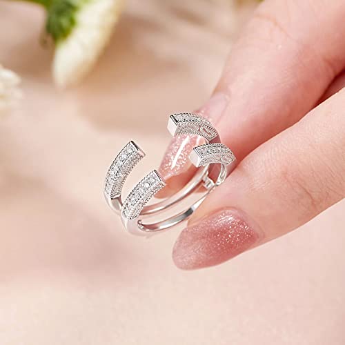 SHELOVES Vintage Guard Wrap Wedding Band For Women 925 Sterling Silver Ring Enhancer for Engagement Rings 5-123