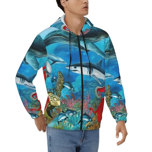 Sweat à capuche pieuvre EdWal le sweatshirt chaud zippé pour contrer le froid du soir