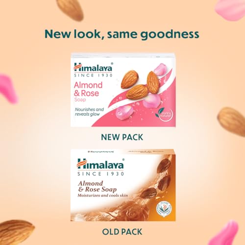 Image of Himalaya Herbals Almond & Rose Soap, 75gm