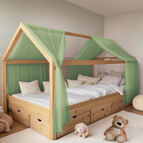 FloraVigo Juego de ropa de cama de 2 piezas para decoración del hogar, para niños y niñas (eucalipto, 2 unidades, 67 x 270 cm)