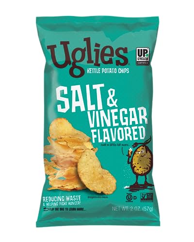 UGLIES Kettle-Cooked Potato Chips, Gluten-Free Snacks, Kosher-Friendly, Non-GMO Snacks for