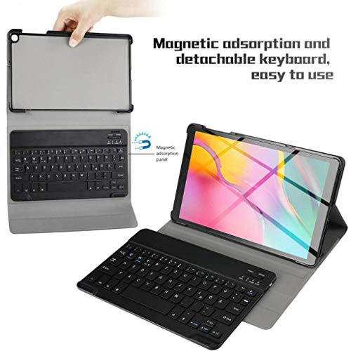 Homyl Teclado Fino de Capa de Tablet Capa Protetora com Teclado, 4x com Cabo USB para Samsung Galaxy