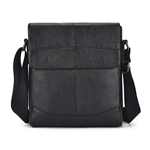 en Cuir véritable Sac Crossbody épaule Business Mallette Sac à Main Besace Hommes Cover