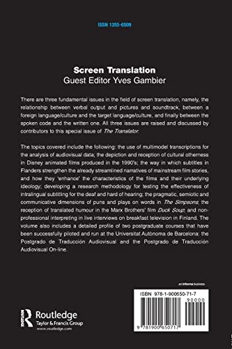 Screen Translation: Special Issue of The Translator (Volume 9/2, 2003) (Translator S) - Image 2