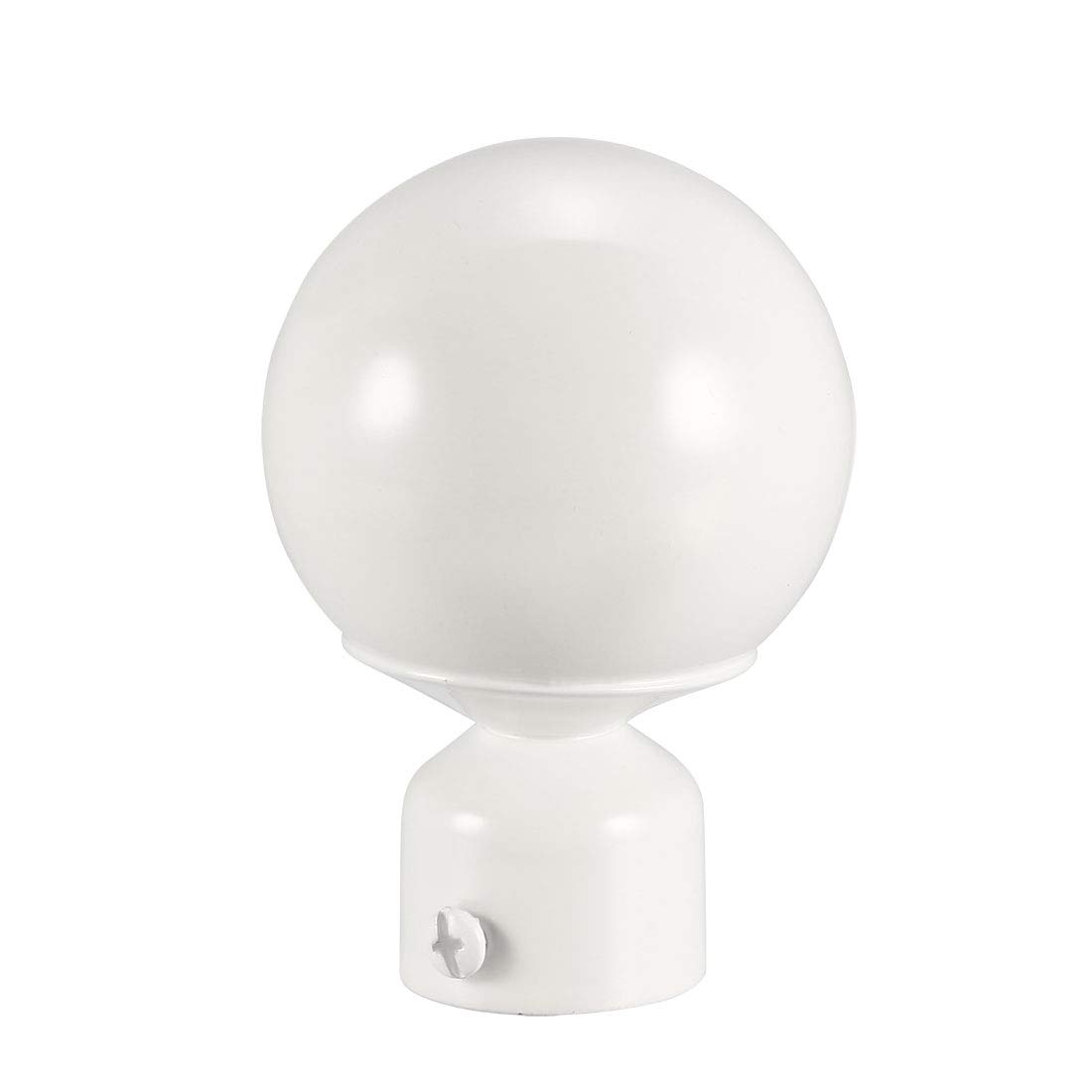 6 Embouts De Tringle à Rideau Noir - Pour Tringle 28-30mm - PP Moderne, Facile à Installer