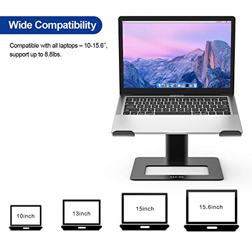 Besign LSX3 Supporto PC portatile, Supporto per portatile ergonomico in Alluminio, Supporto per laptop compatibile con portatili da 10-14